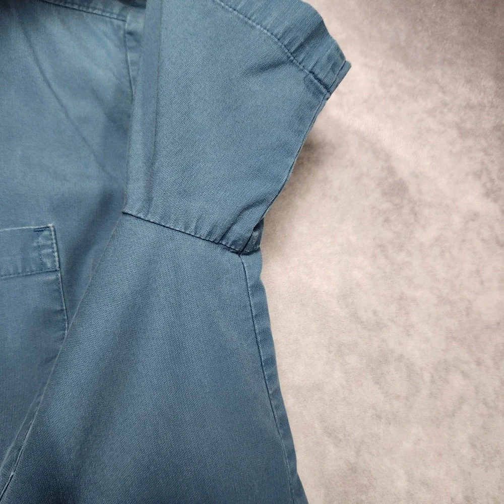 5.11 Tactical Series Mens Large Blue Short Sleeve RAPIDraw Snap Front Shirt‎